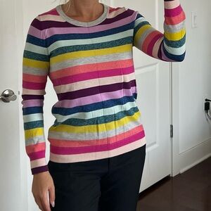 GAP Multicolor Striped Crew Neck Sweater